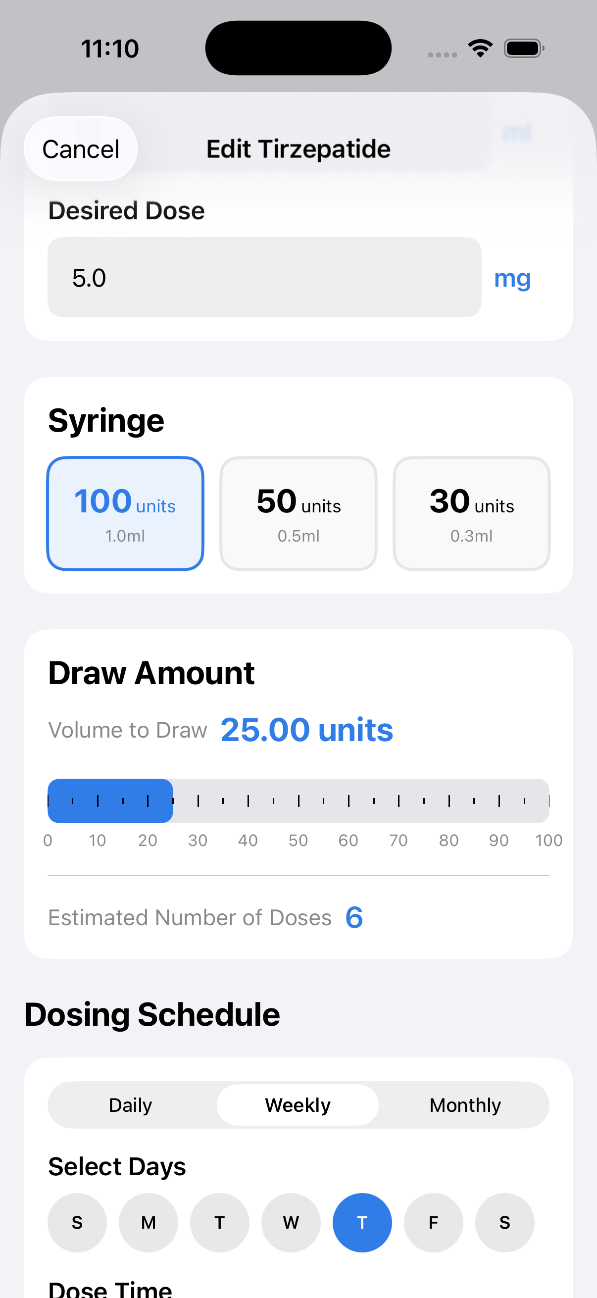 Visual Dose Calculator