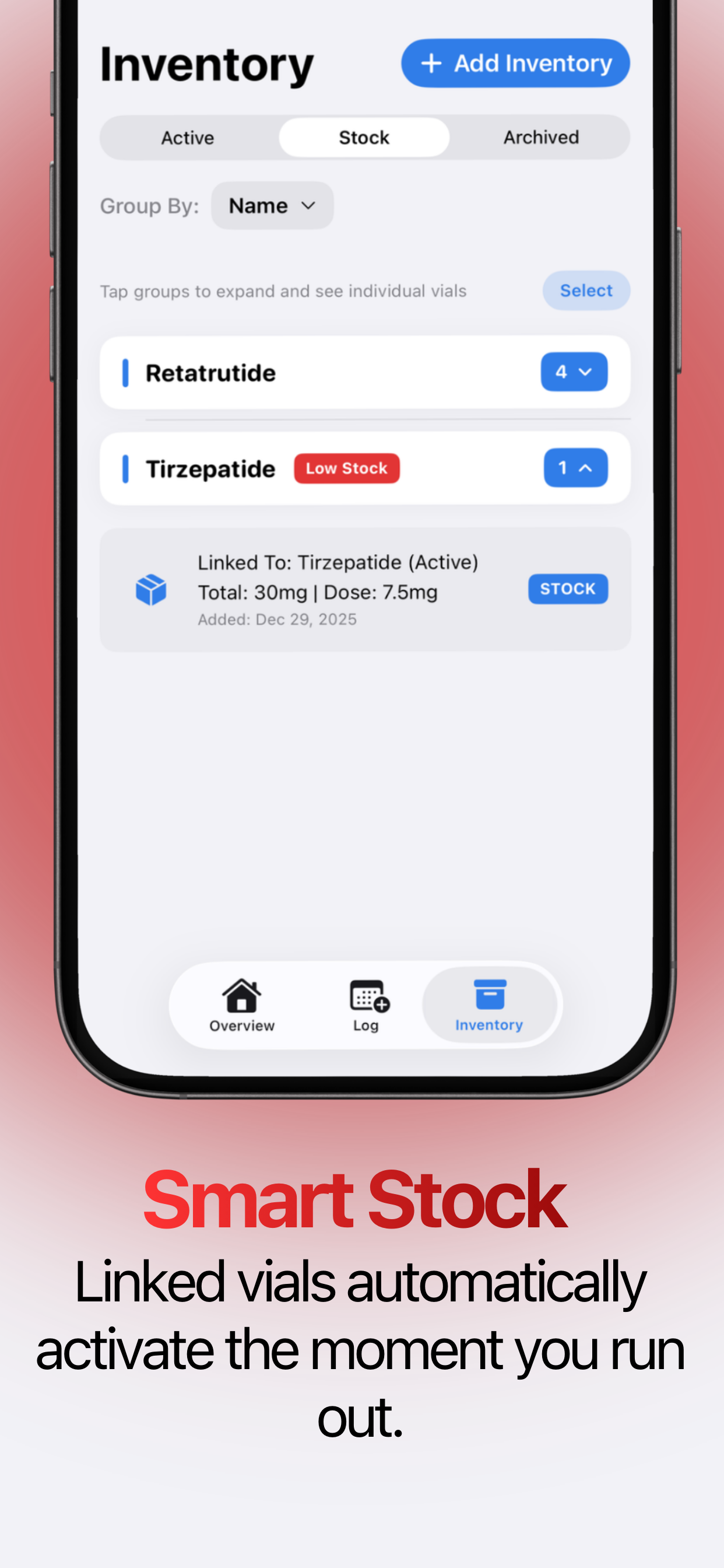 Stock Vial Management