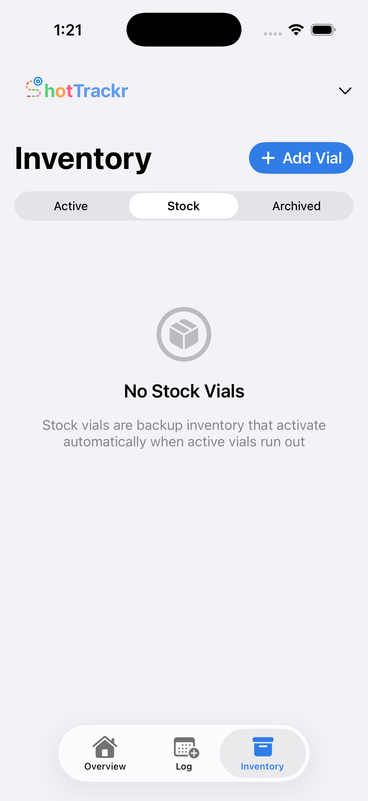 Stock Vial Management